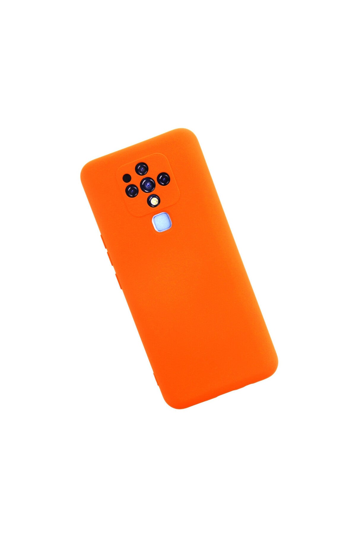 Tecno Camon 16 Uyumlu Kılıf Nano içi Kadife Silikon - Turuncu