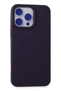Apple iPhone 15 Pro Max Uyumlu Kılıf Nano içi Kadife Silikon - Mor