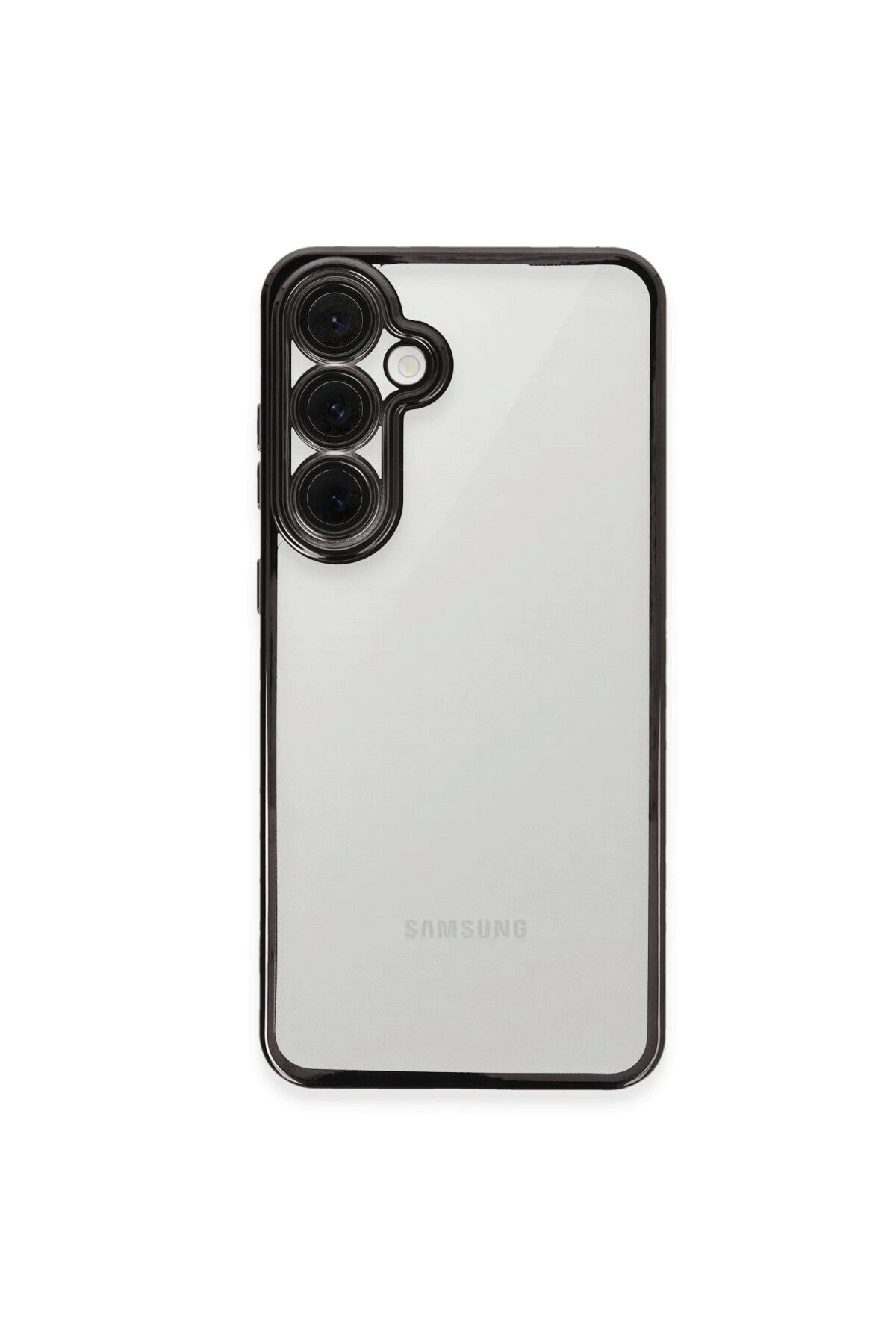 Samsung Galaxy S24 FE Uyumlu Kılıf Lensli Silikon - Siyah