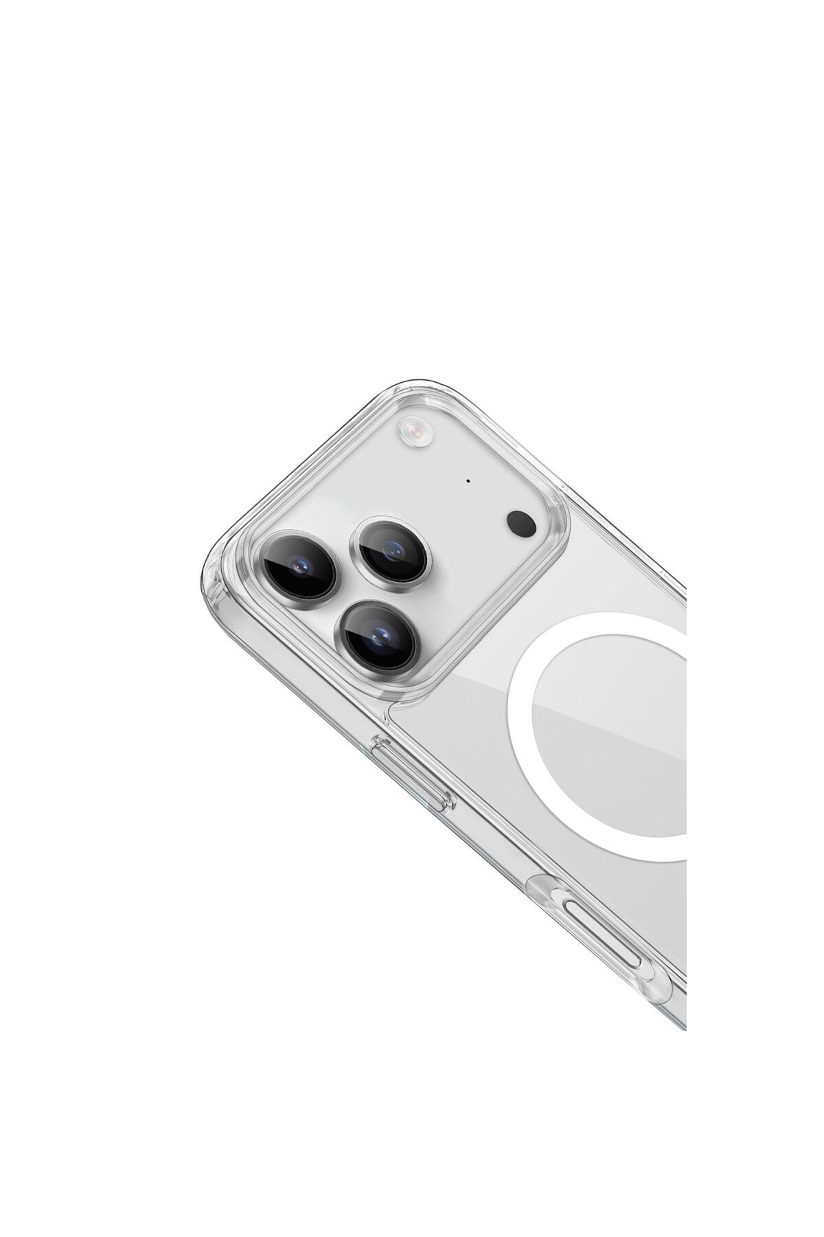 Apple iPhone 17 Pro Uyumlu Kılıf Pc Real Magsafe Kapak - Şeffaf