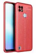 Realme C25 Uyumlu Kılıf Auto Focus Kapak - Kırmızı