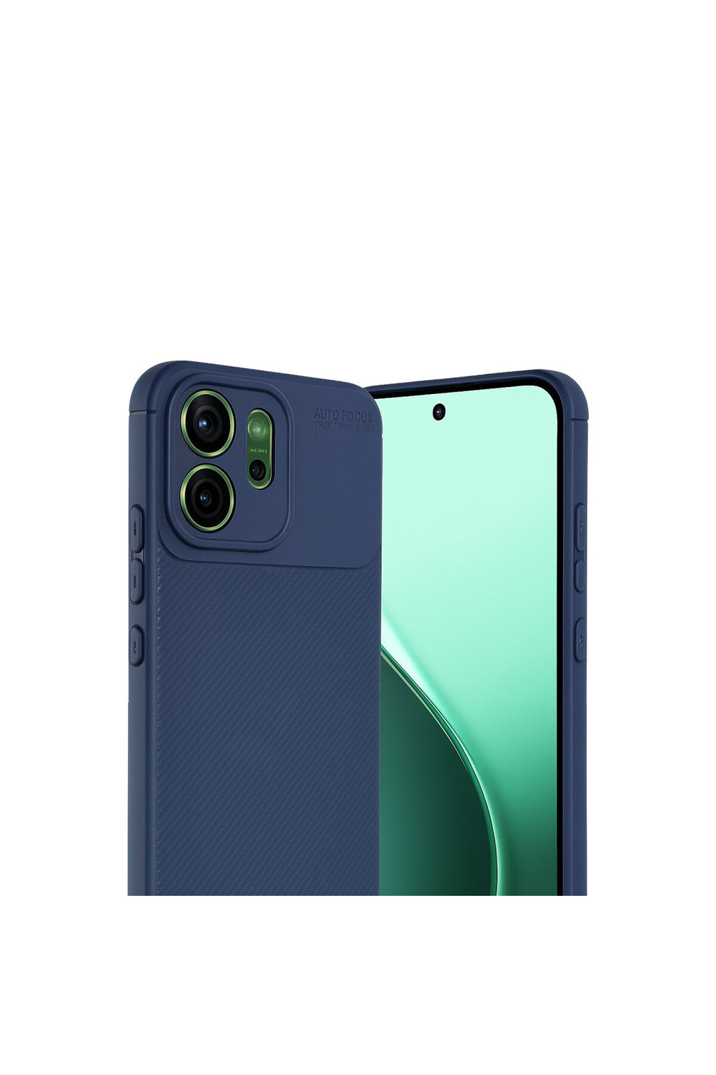 Oppo Reno 14F Uyumlu Auto Focus Karbon Kapak - Lacivert