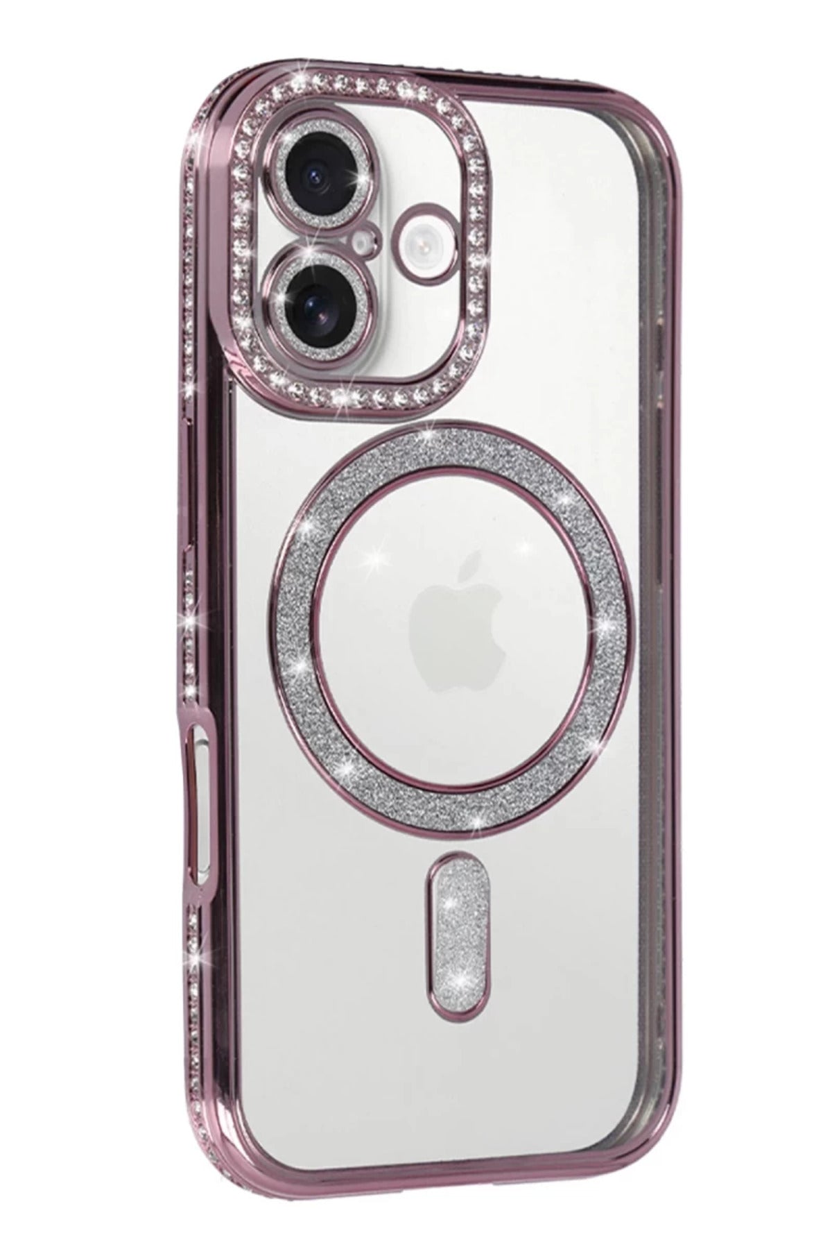 Apple iPhone 17 Uyumlu Joke Simli Magneticsafe Kılıf - Pembe