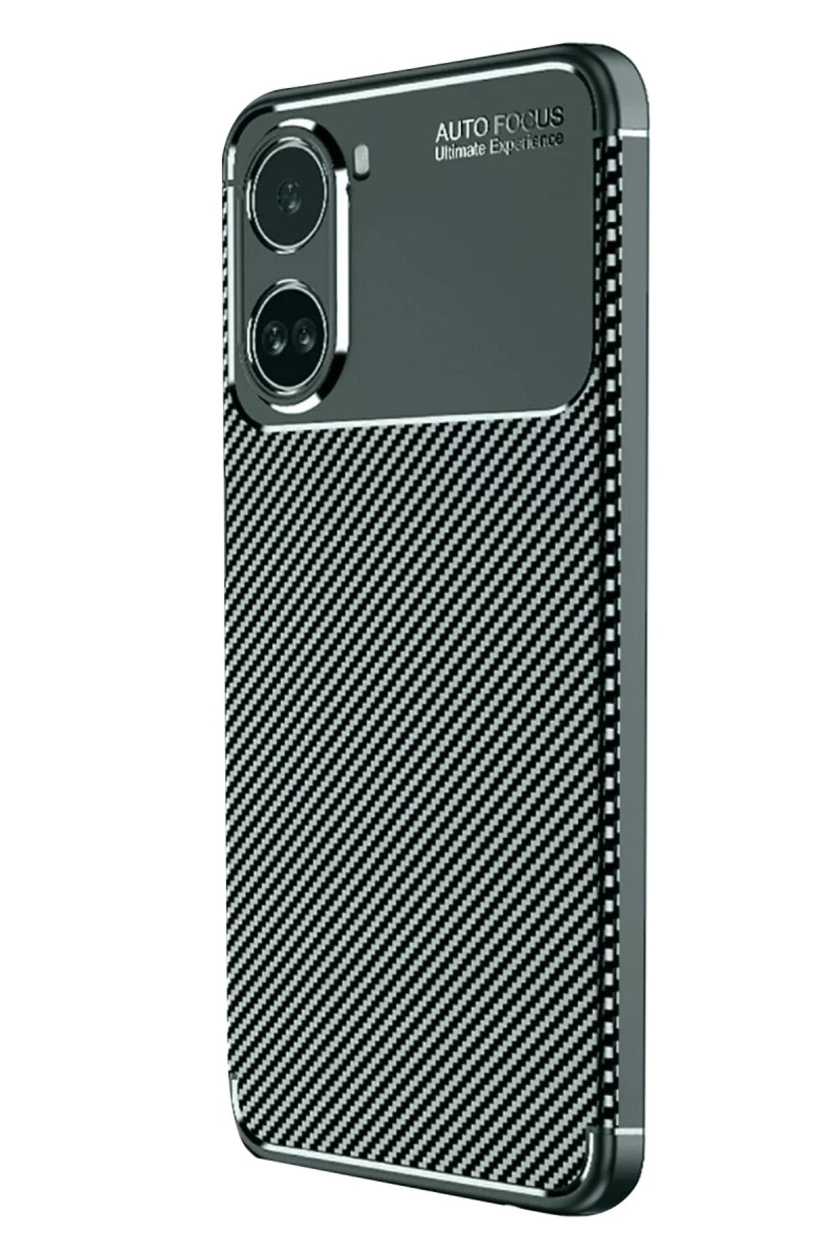 Xiaomi Poco X7 Pro Uyumlu Kılıf Auto Focus Karbon Kapak - Koyu Yeşil