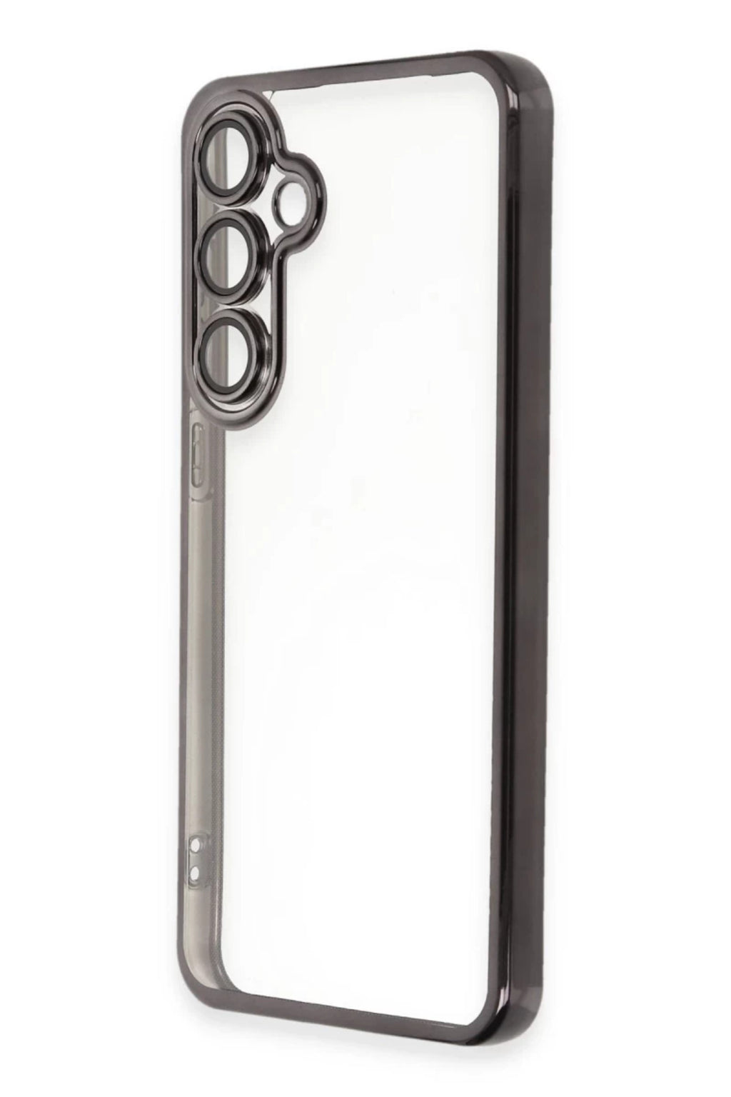 Samsung Galaxy S24 FE Uyumlu Kılıf Lensli Silikon - Siyah