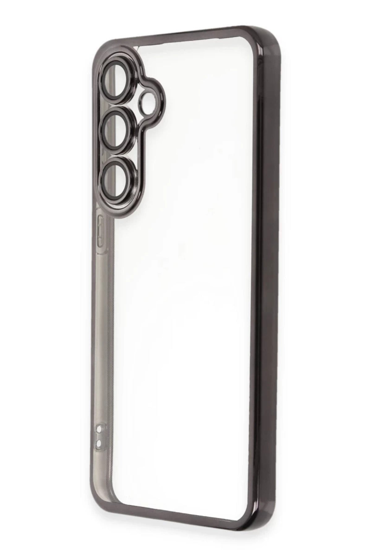 Samsung Galaxy S24 FE Uyumlu Kılıf Lensli Silikon - Siyah