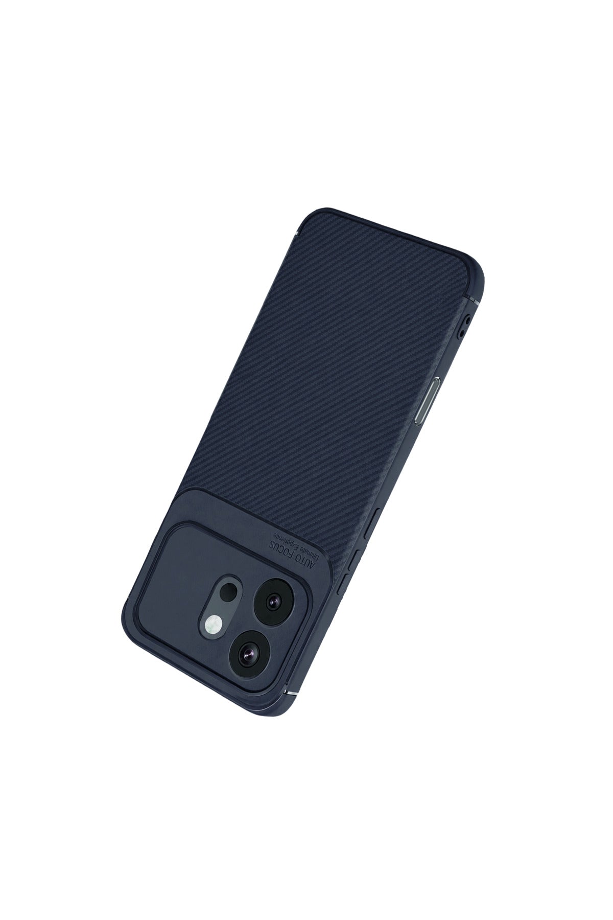 Huawei Honor 600 Uyumlu Auto Focus Karbon Kapak - Lacivert