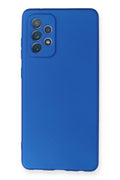 Samsung Galaxy A72 Uyumlu Kılıf First Silikon - Mavi
