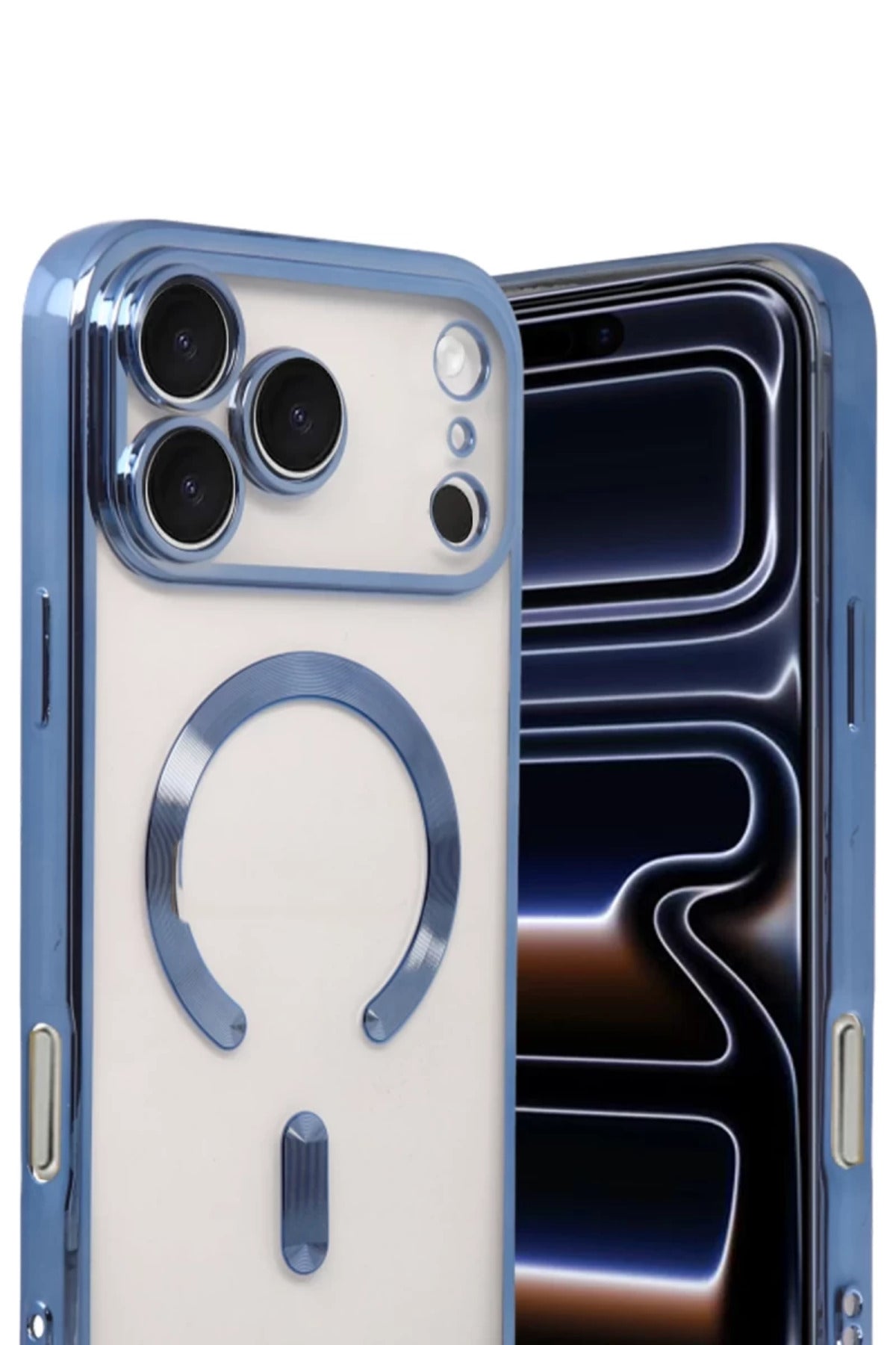 Apple iPhone 17 Pro Uyumlu Kross Magneticsafe Kapak - Sierra Blue