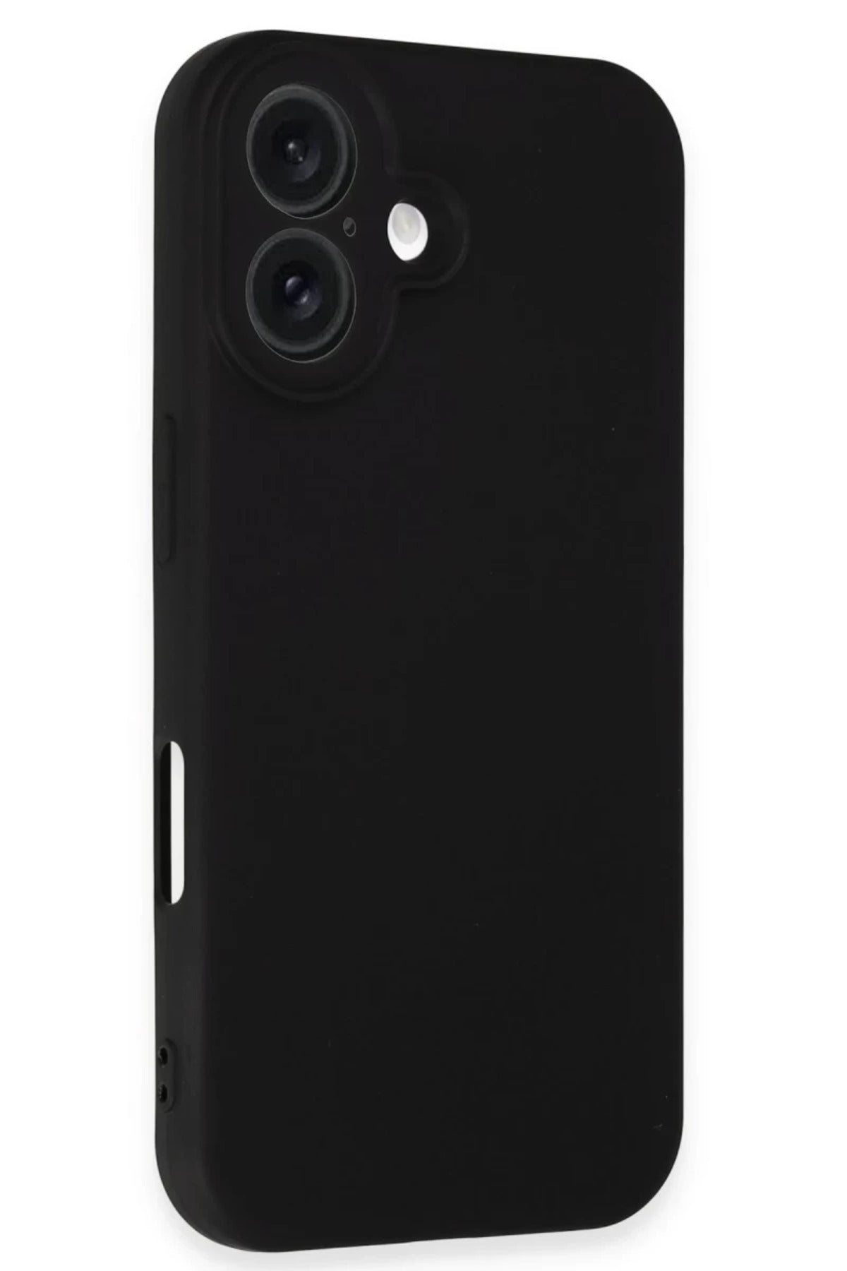 Apple iPhone 16 Plus Uyumlu Kılıf Nano içi Kadife Silikon - Siyah
