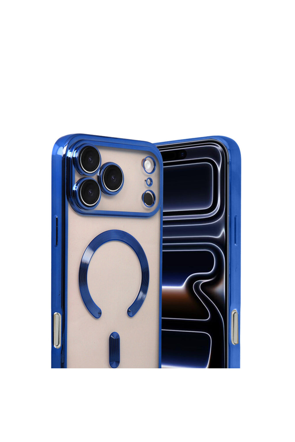 Apple iPhone 17 Pro Uyumlu Kross Magneticsafe Kapak - Lacivert