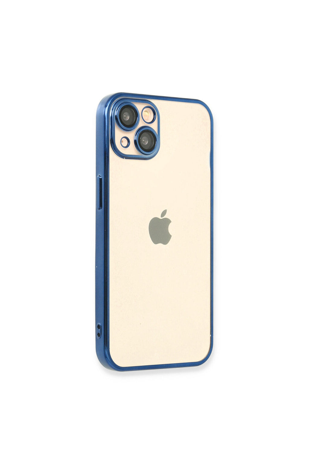 Apple iPhone 14 Uyumlu Kılıf Lensli Silikon - Açık Mavi