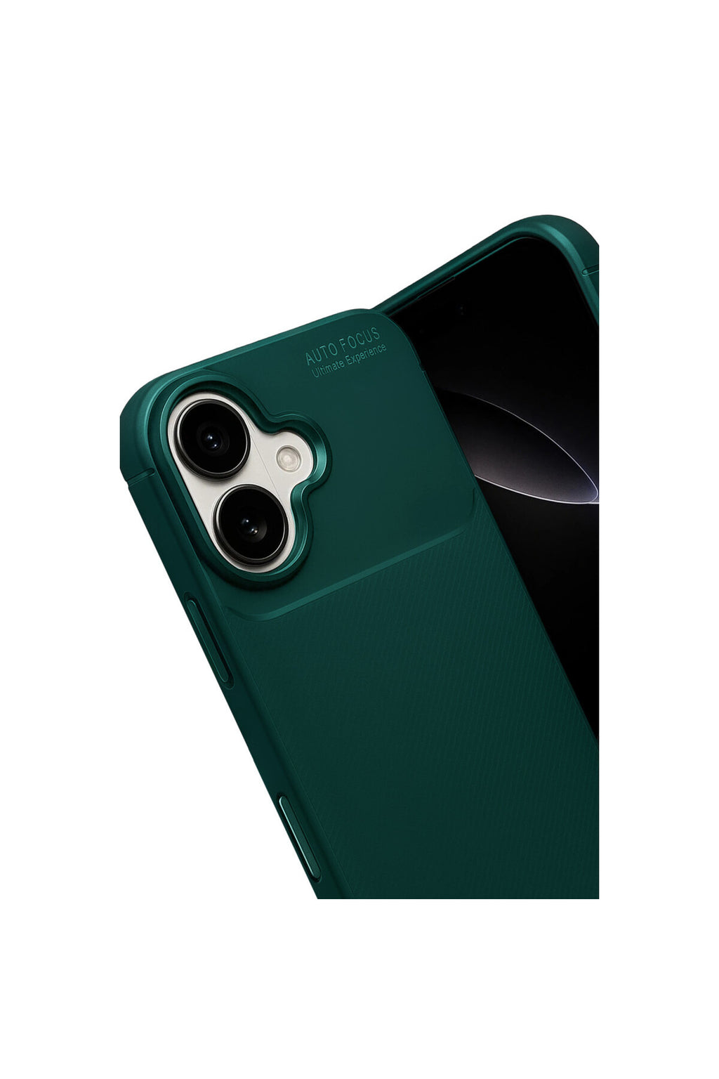 Apple iPhone 17 Uyumlu Auto Focus Karbon Kapak - Koyu Yeşil