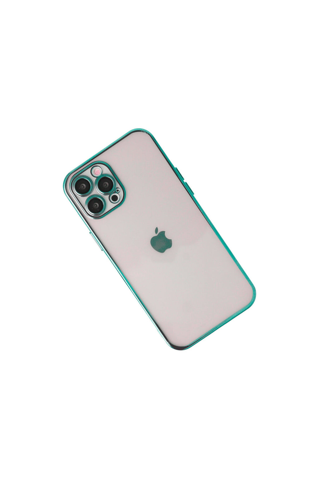 Apple iPhone 12 Pro Uyumlu Kılıf Lensli Silikon - Yeşil