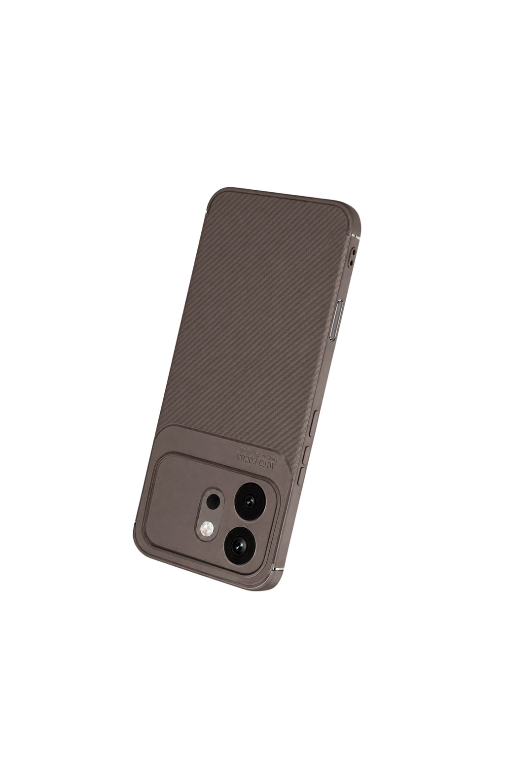 Huawei Honor 600 Uyumlu Auto Focus Karbon Kapak - Gri
