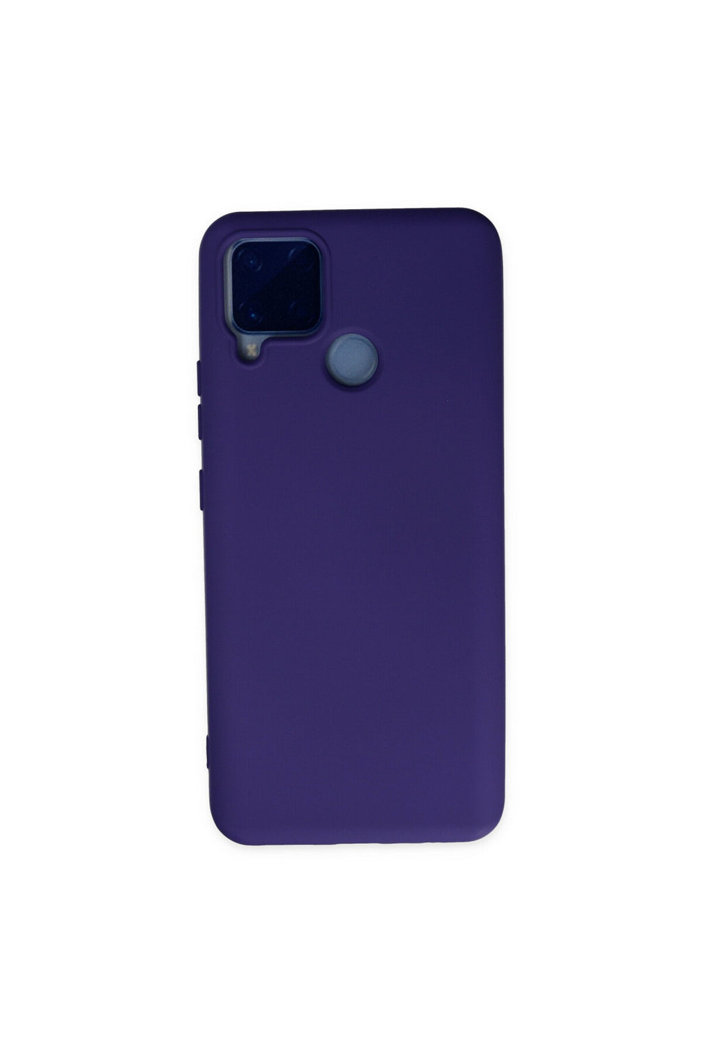 Realme C15 Uyumlu Kılıf Nano içi Kadife Silikon - Mor