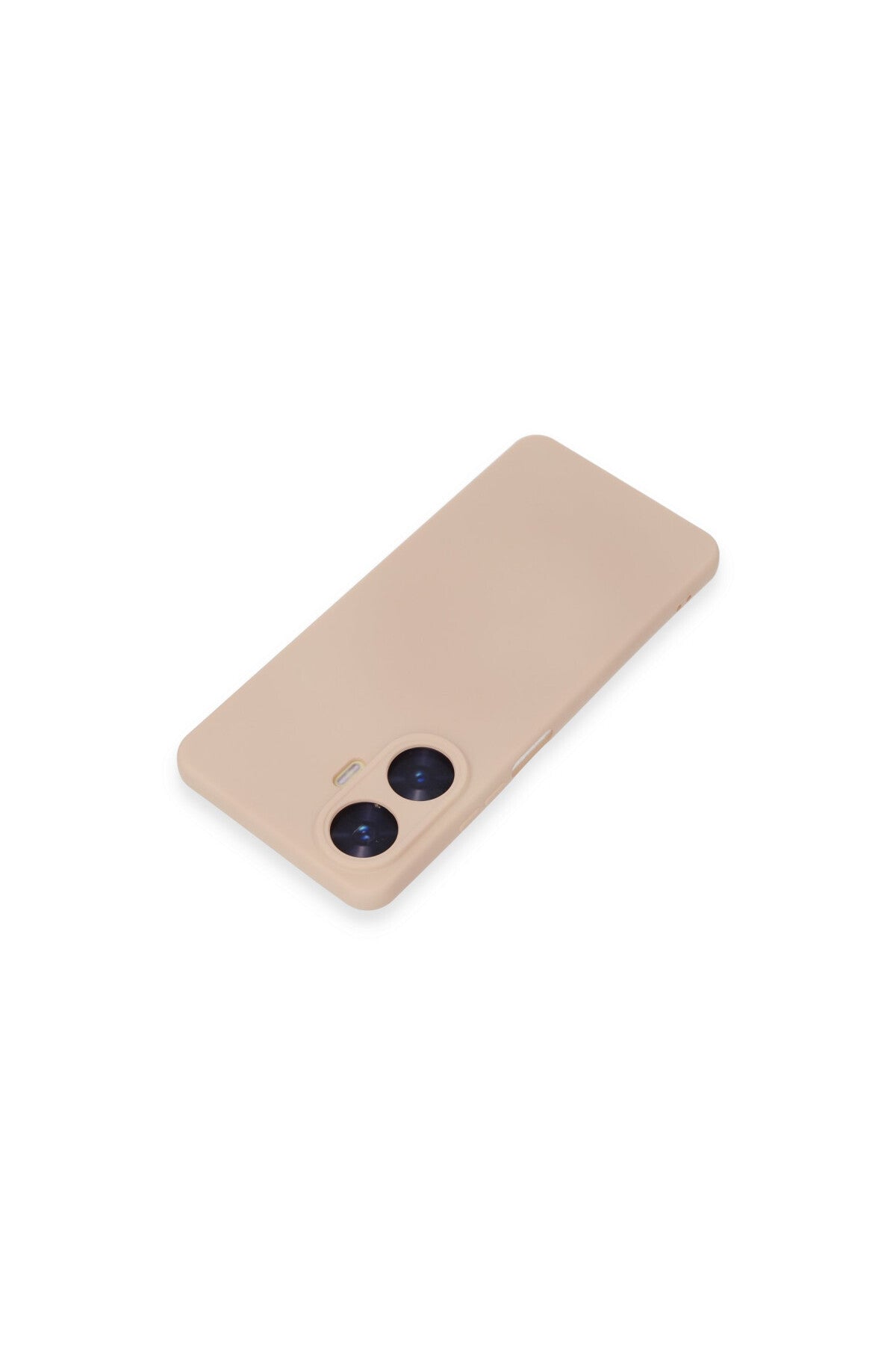 Realme C55 Uyumlu Kılıf Nano içi Kadife Silikon - Pudra