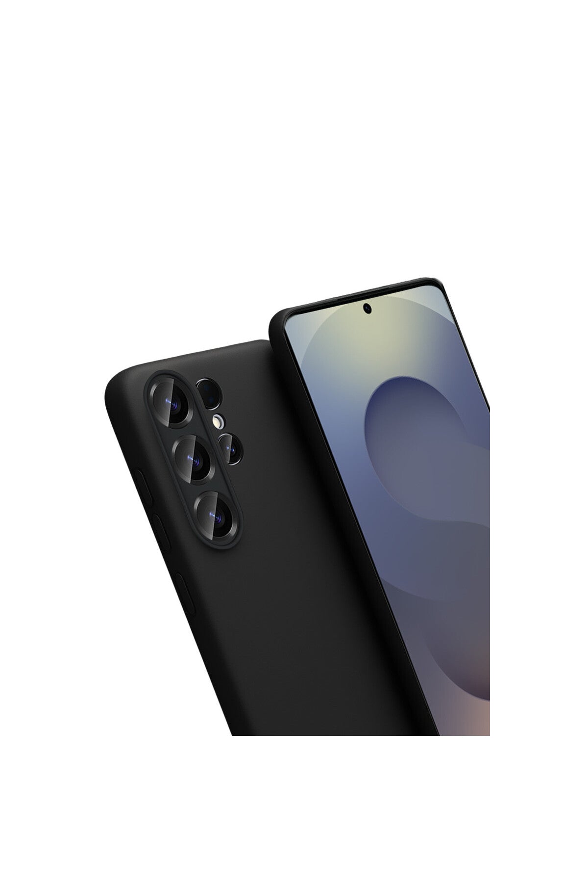 Samsung Galaxy S26 Ultra Uyumlu Nano içi Kadife Silikon - Siyah