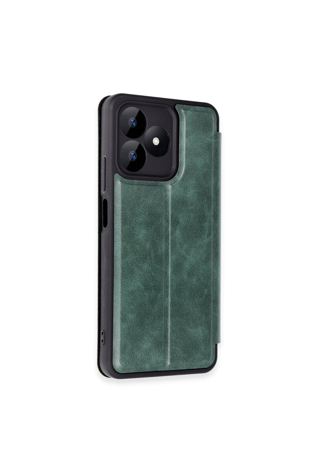 Realme Note 50 4G Uyumlu Kılıf Flip Cover - Koyu Yeşil
