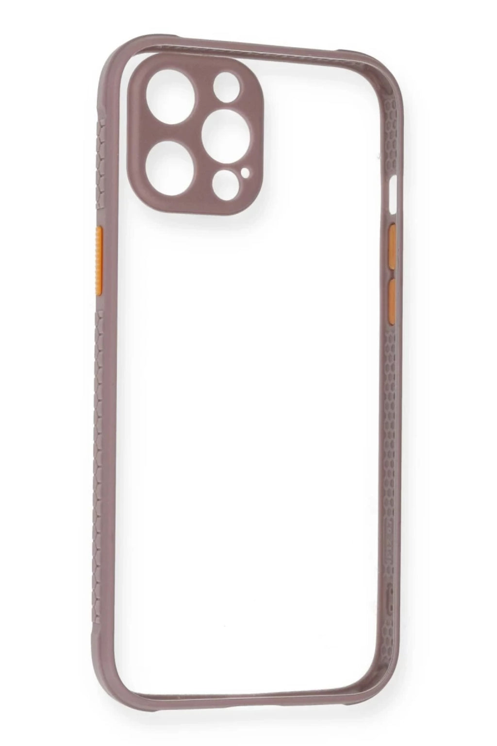 Apple iPhone 12 Uyumlu Kılıf Miami Şeffaf Silikon - Açık Mor