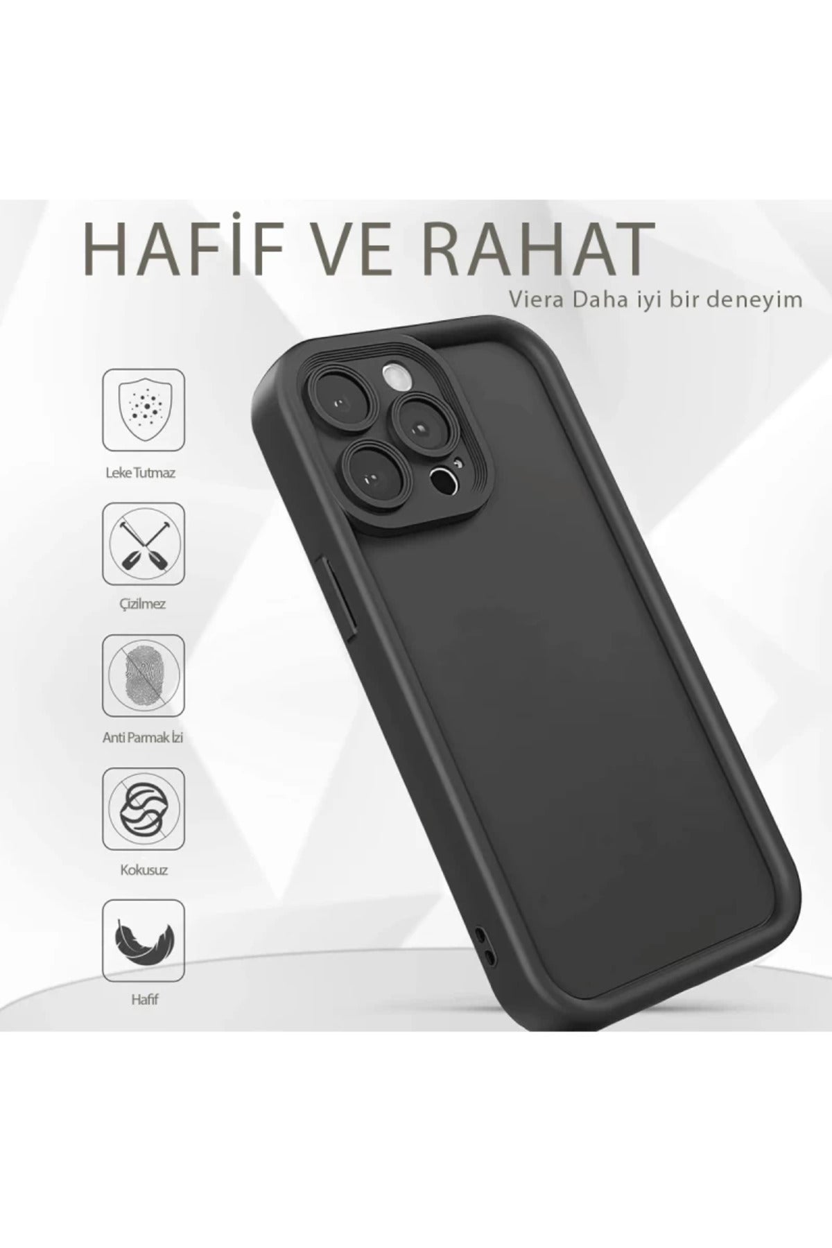 Samsung Galaxy A16 5G Uyumlu Kılıf Viera Silikon - Siyah