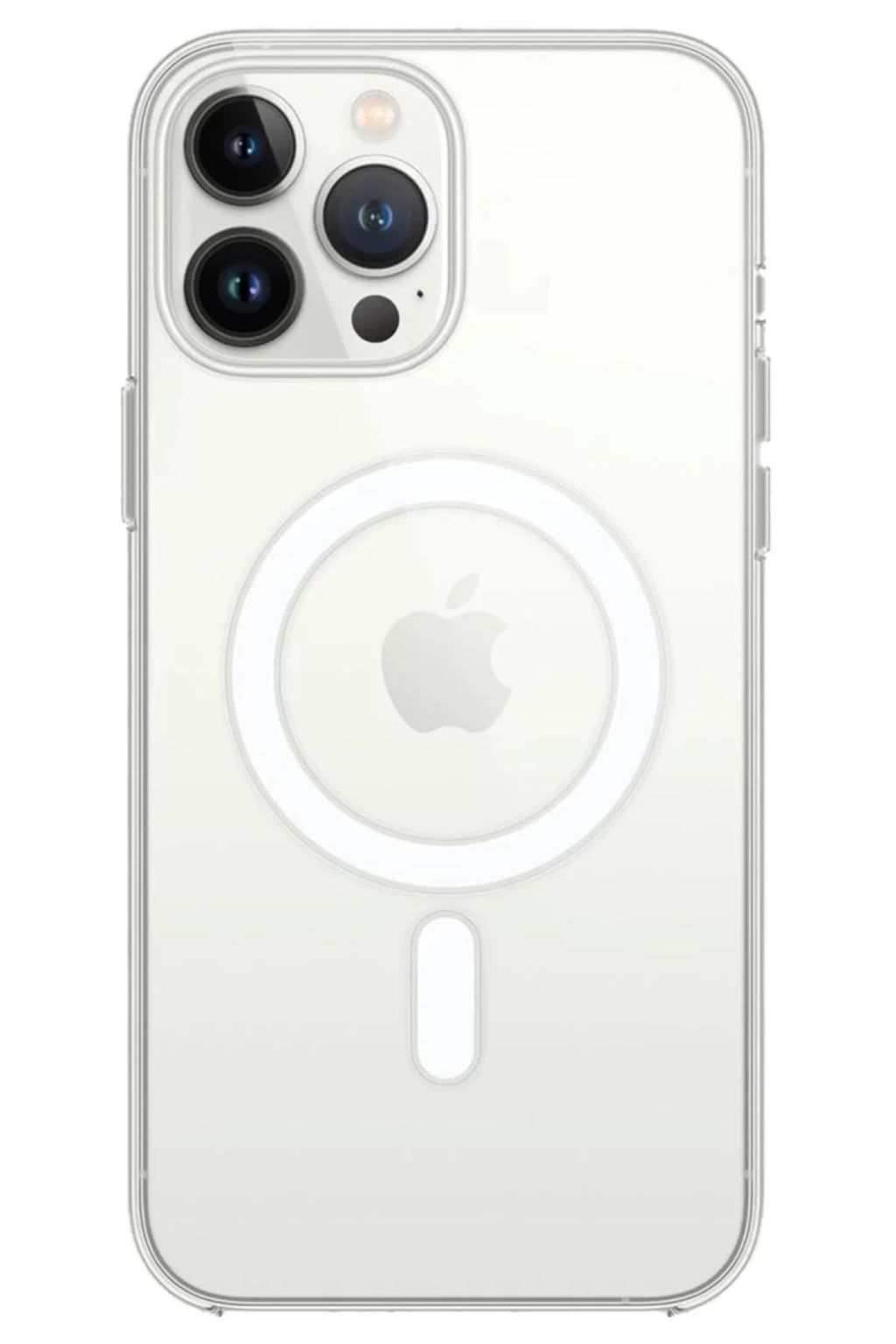Apple iPhone 14 Pro Max Uyumlu Kılıf Magneticsafe Şeffaf Silikon - Şeffaf