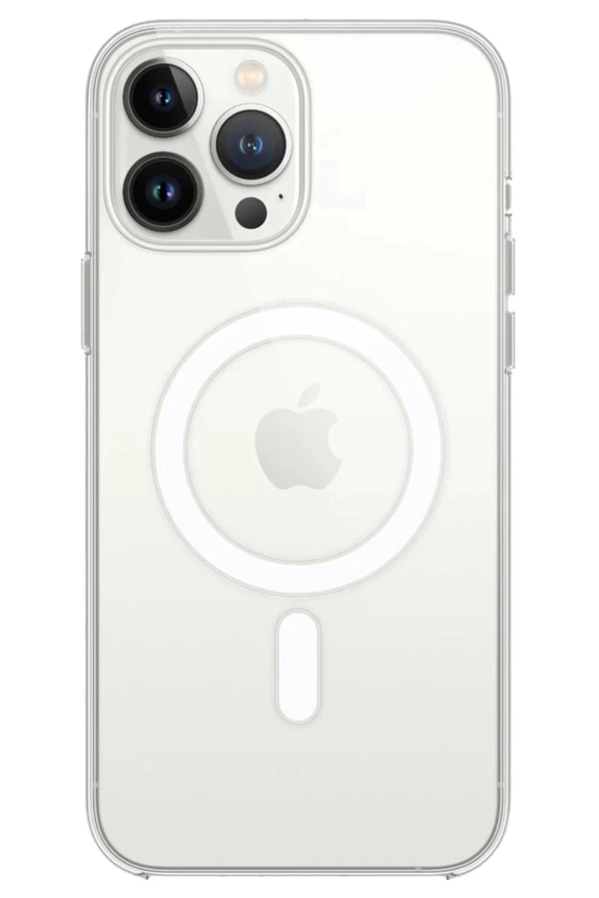 Apple iPhone 14 Pro Max Uyumlu Kılıf Magneticsafe Şeffaf Silikon - Şeffaf