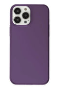 Apple iPhone 14 Pro Uyumlu Kılıf Pc Sert Şeffaf Kapak - Mor