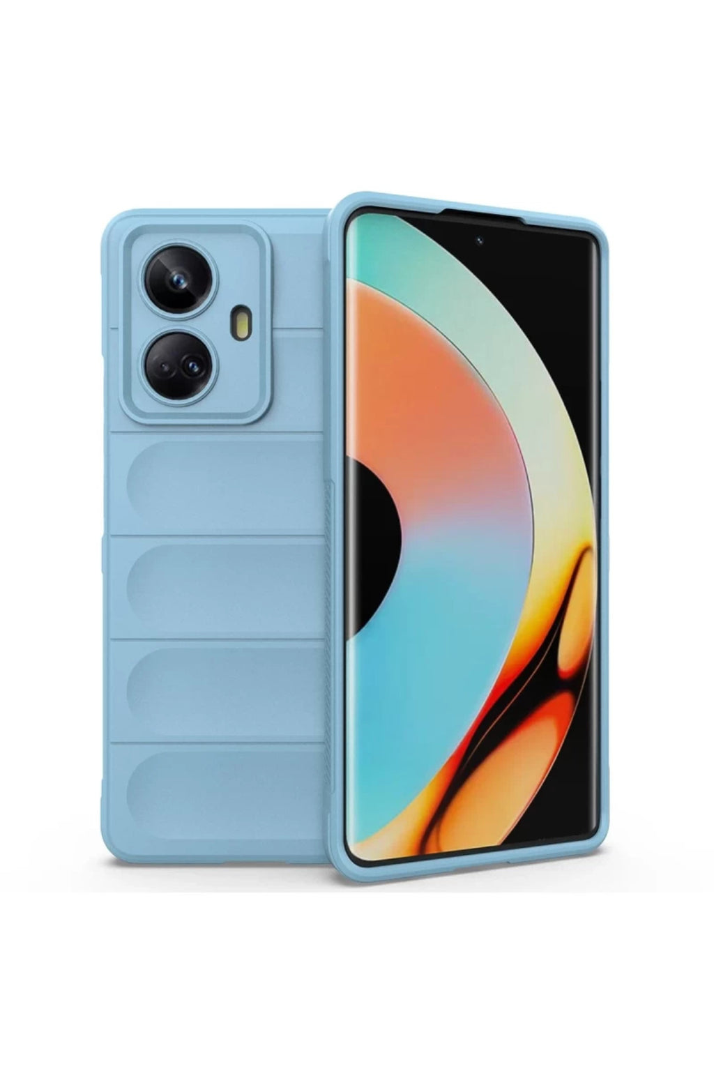 Realme 10 Pro 5G Uyumlu Kılıf Optimum Silikon - Sky Blue