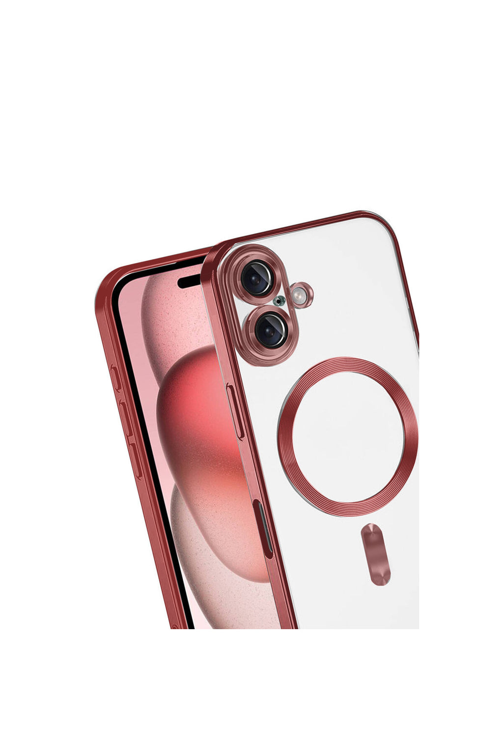Apple iPhone 17 Uyumlu Kross Magneticsafe Kapak - Kırmızı