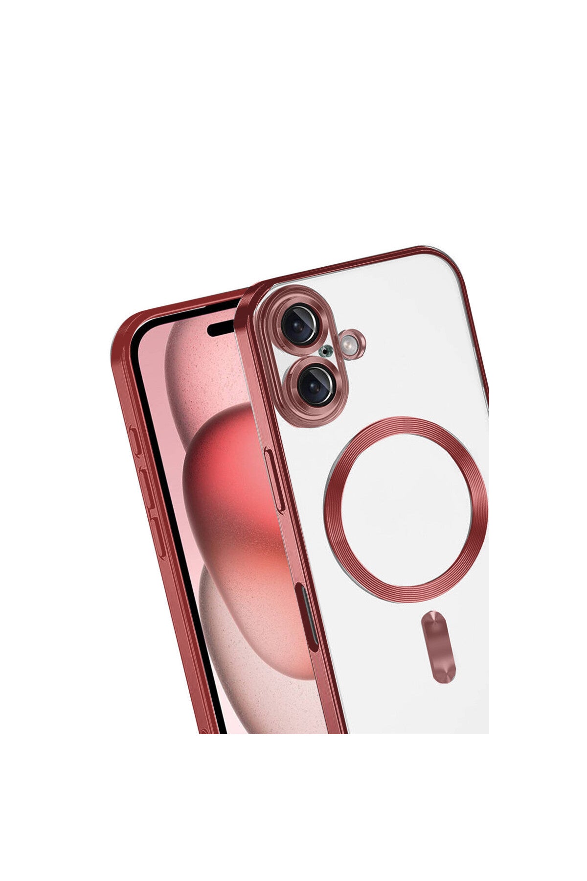 Apple iPhone 17 Uyumlu Kross Magneticsafe Kapak - Kırmızı