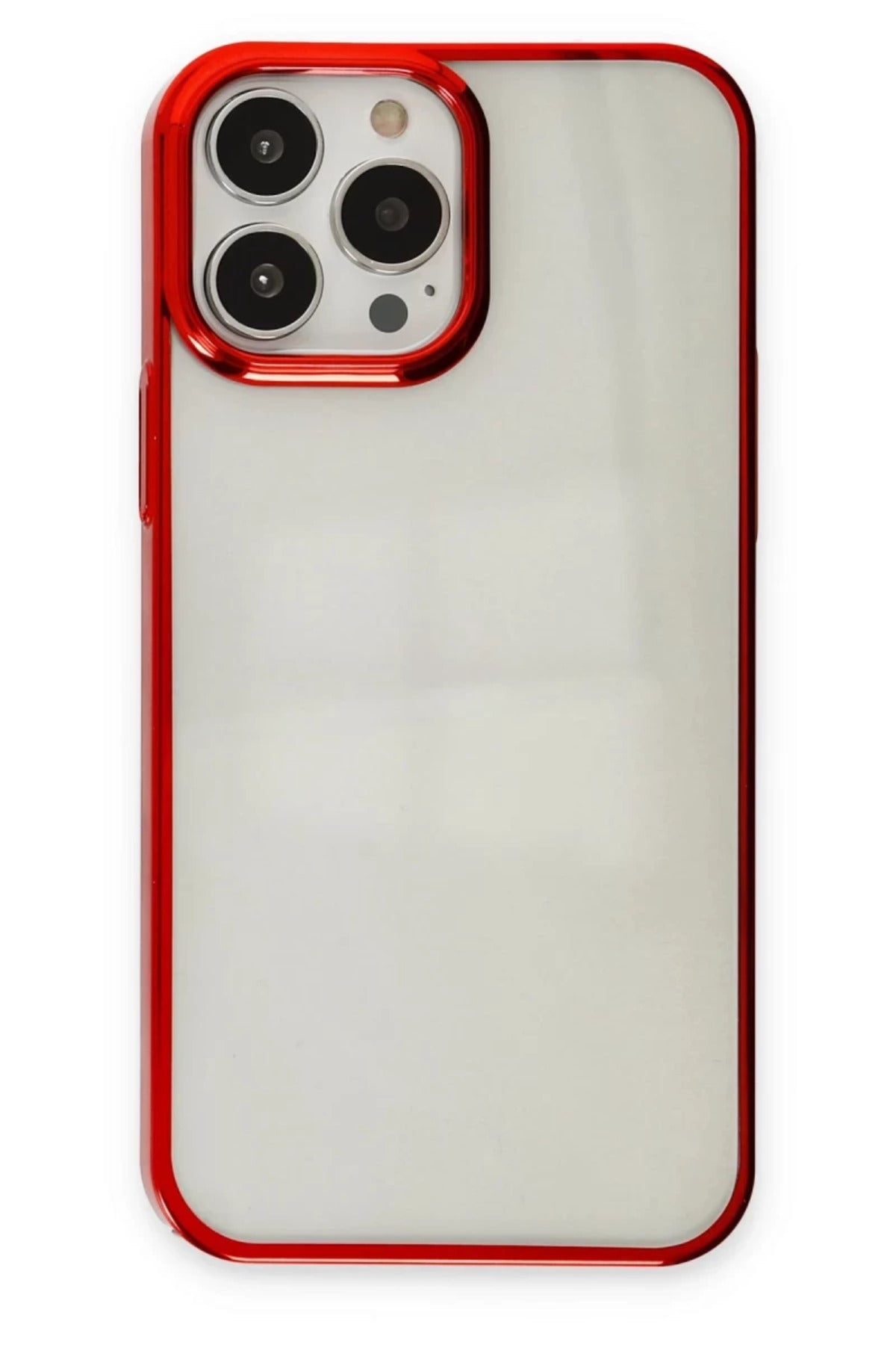 Apple iPhone 14 Pro Max Uyumlu Kılıf Element Silikon - Kırmızı