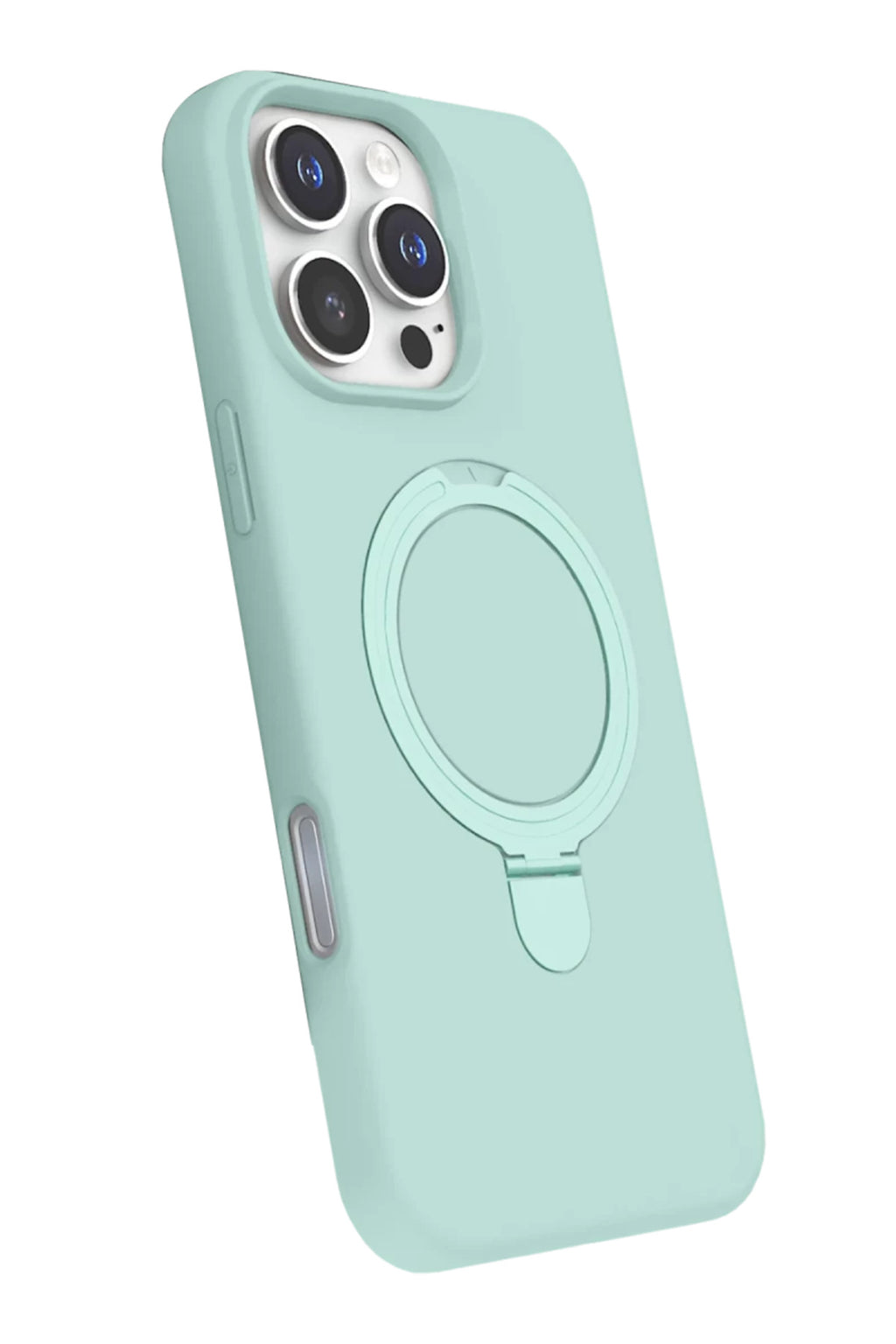Apple iPhone 16 Pro Max Uyumlu Regal Magsafe Standlı Kapak - Su Yeşili