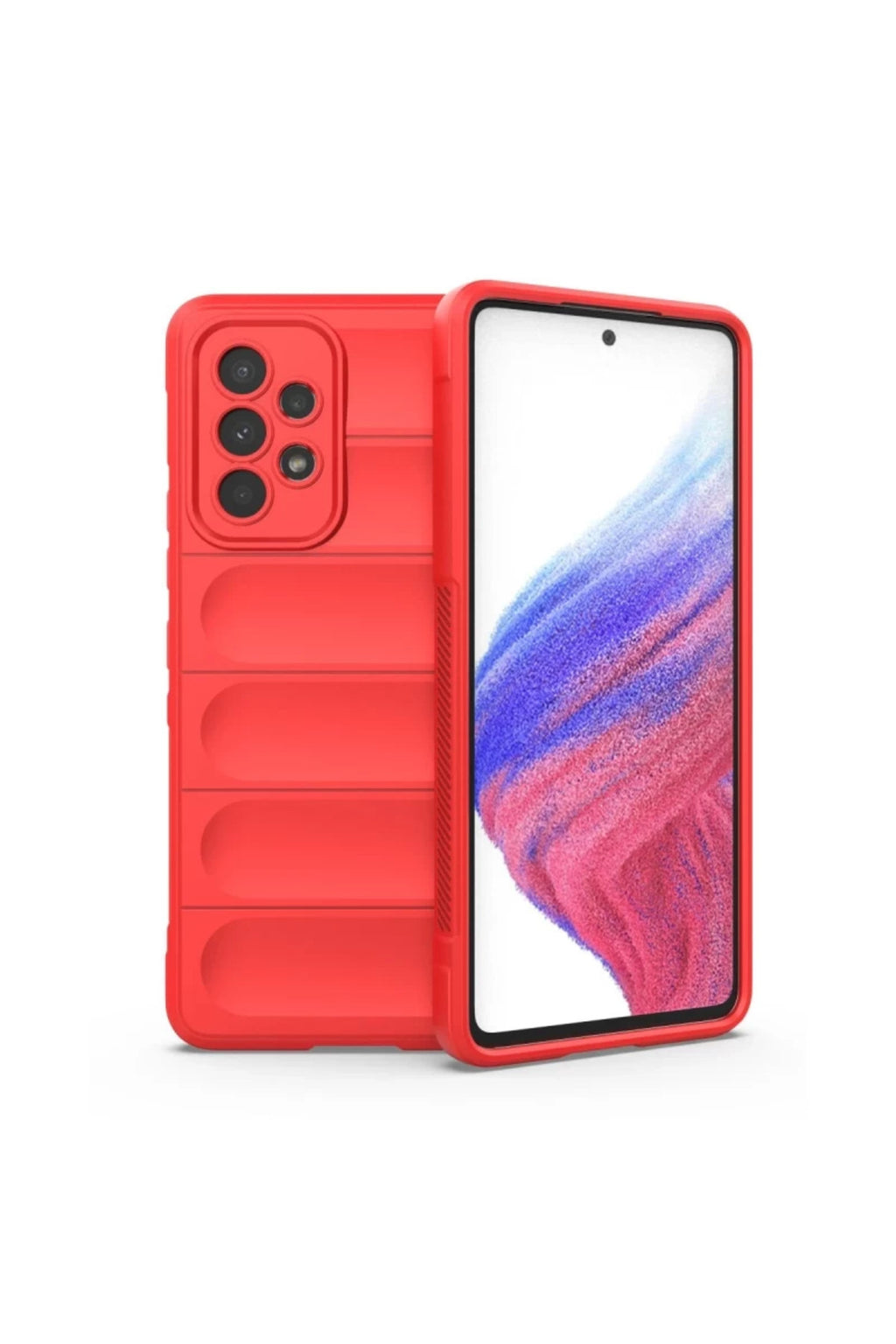 Samsung Galaxy A73 5G Uyumlu Kılıf Optimum Silikon - Kırmızı