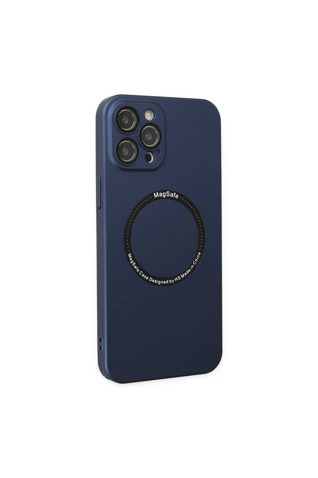 Apple iPhone 12 Pro Uyumlu Kılıf Jack Magneticsafe Lens Silikon - Lacivert