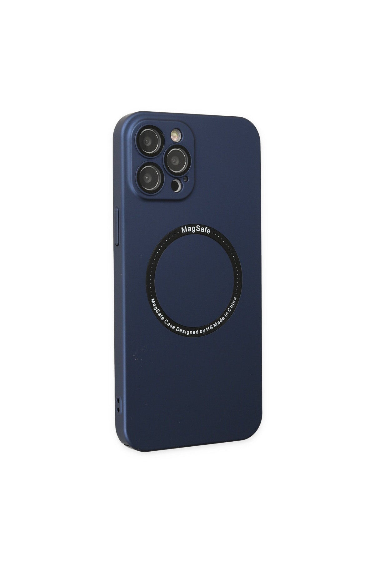 Apple iPhone 12 Pro Uyumlu Kılıf Jack Magneticsafe Lens Silikon - Lacivert
