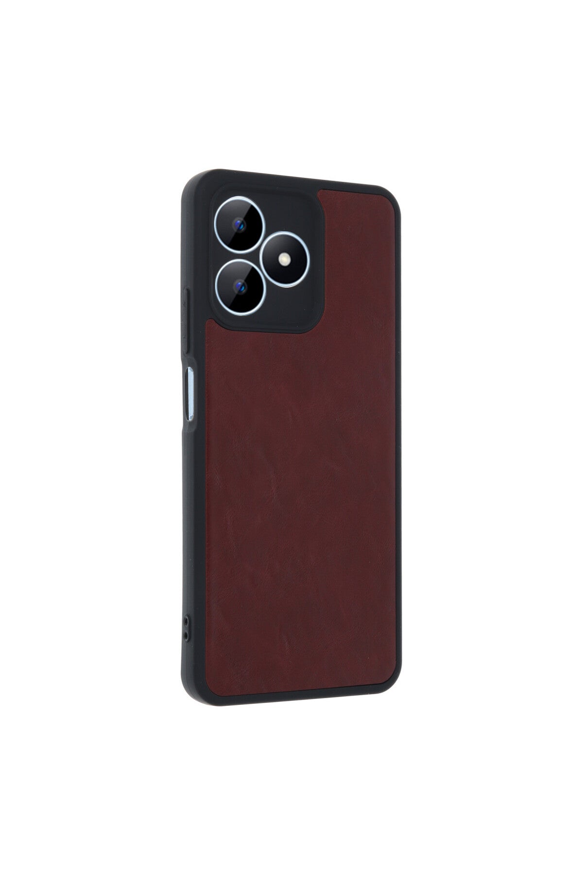Realme Note 50 4G Uyumlu Kılıf Aras Deri Kapak - Bordo
