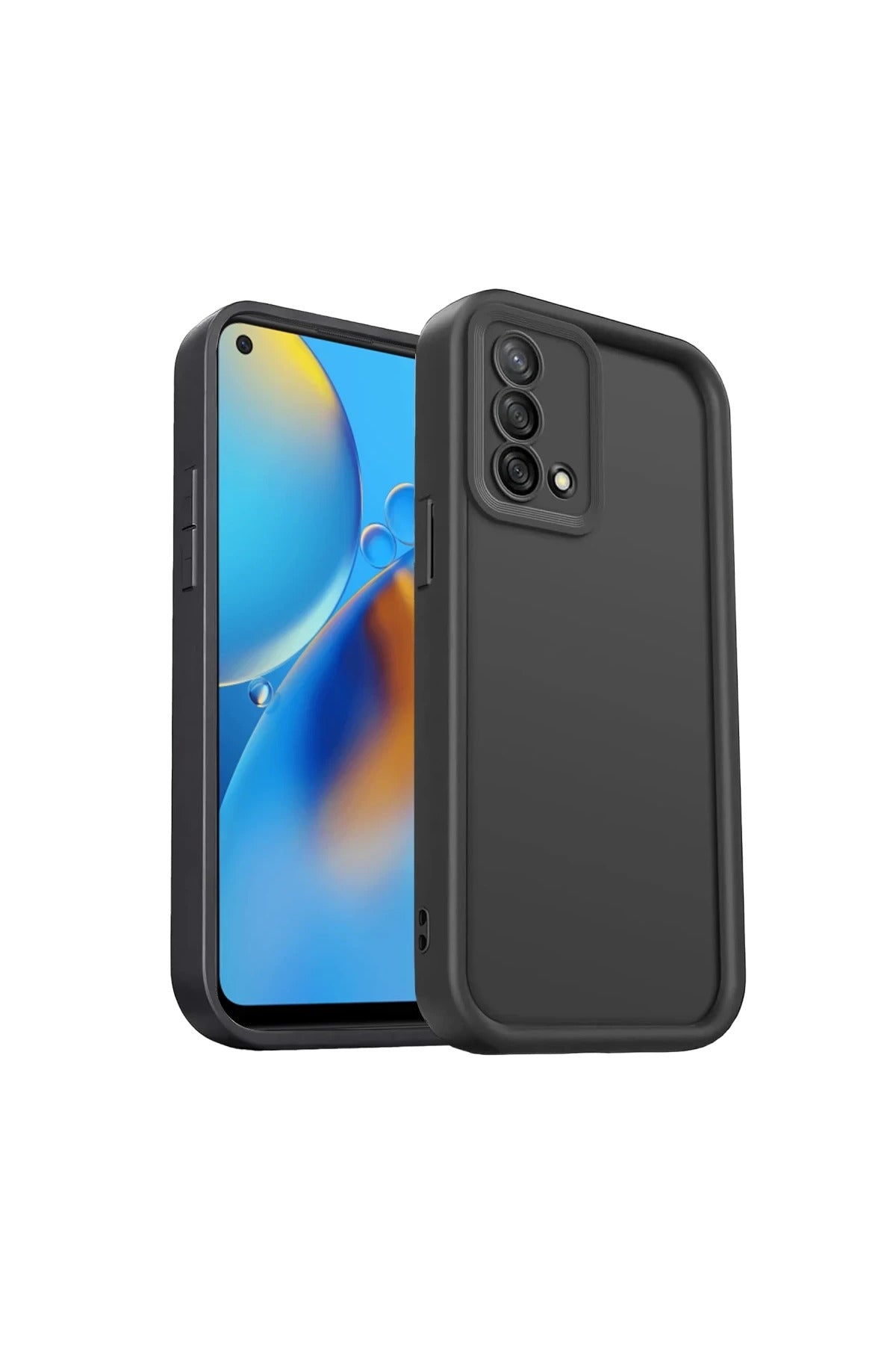 Oppo A74 4G Uyumlu Kılıf Viera Silikon - Siyah