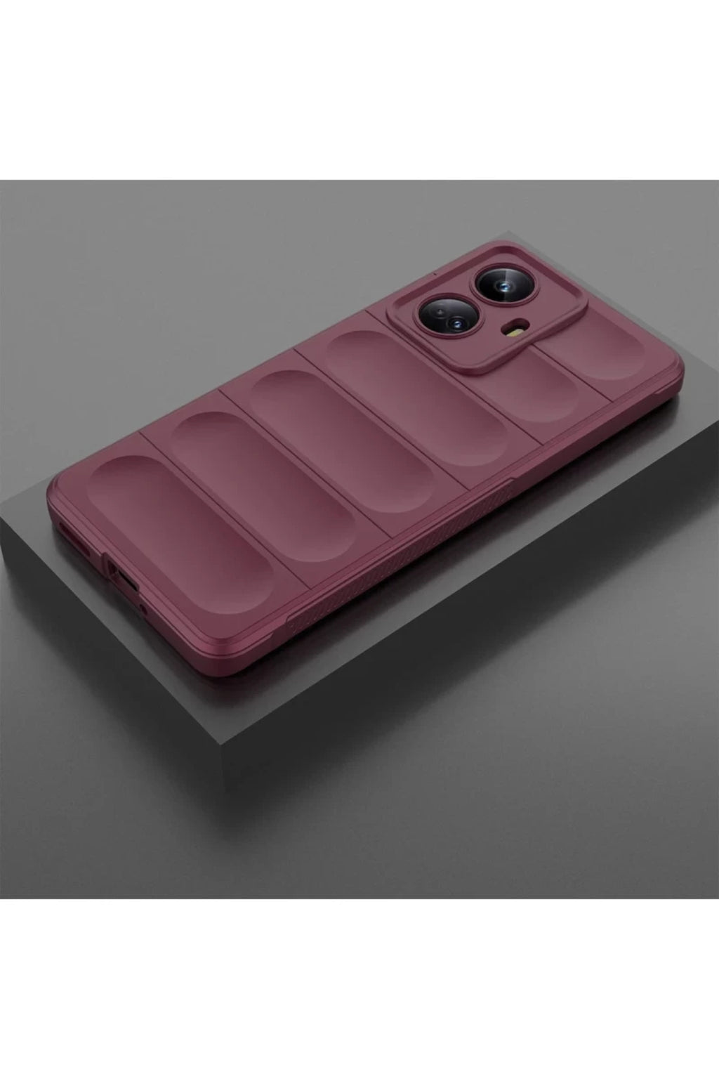 Realme 10 Pro 5G Uyumlu Kılıf Optimum Silikon - Bordo