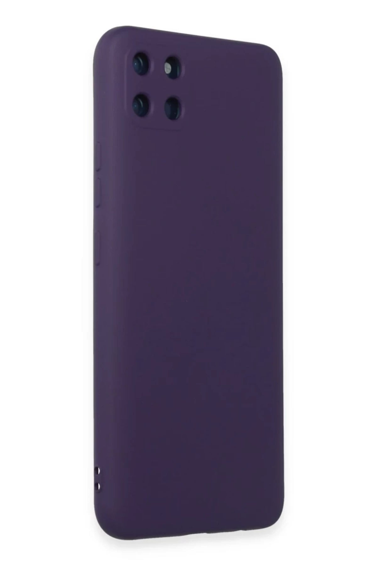 Realme C11 Uyumlu Kılıf Nano içi Kadife Silikon - Mor