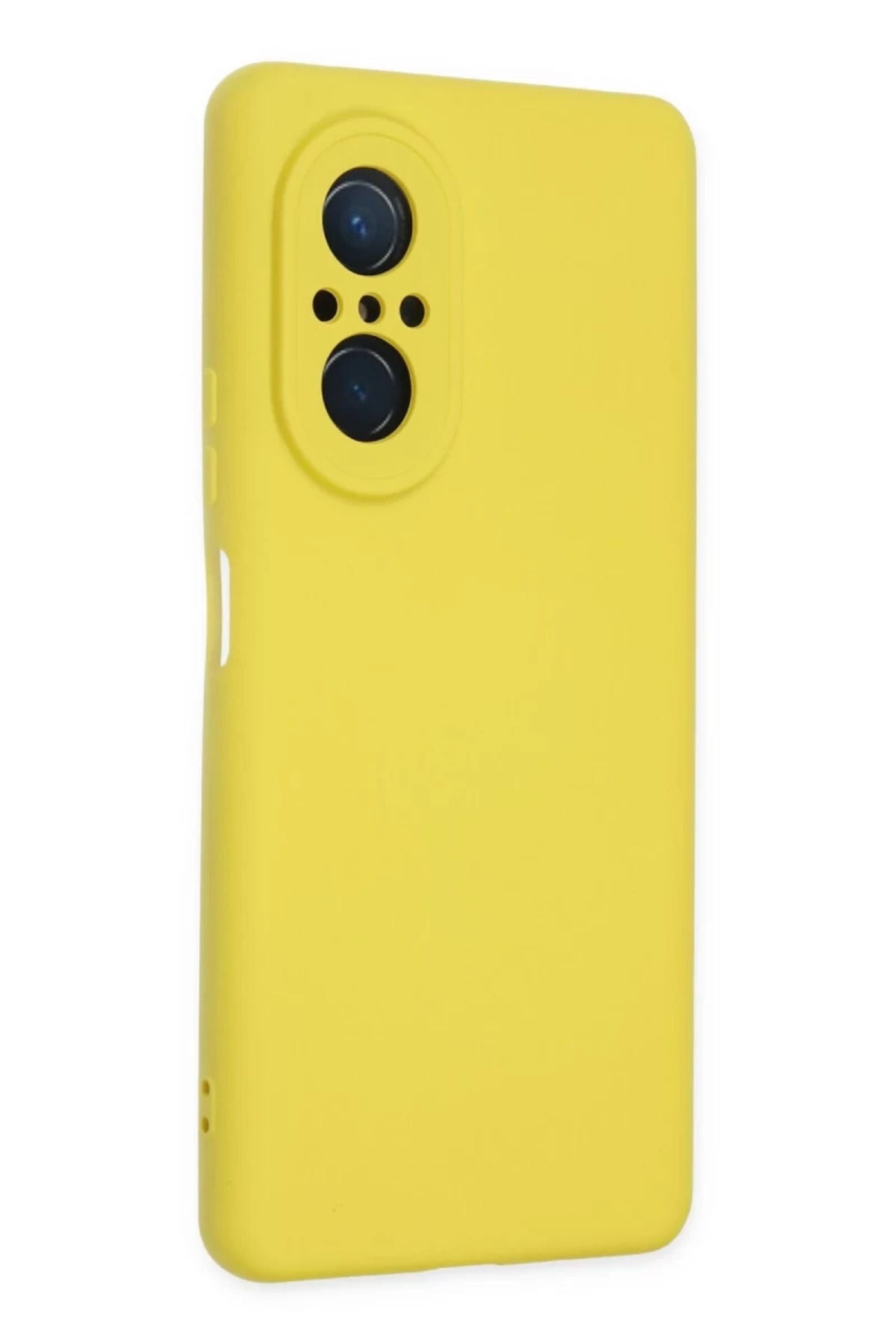 Huawei Nova 9 SE Uyumlu Kılıf Nano içi Kadife Silikon - Sarı