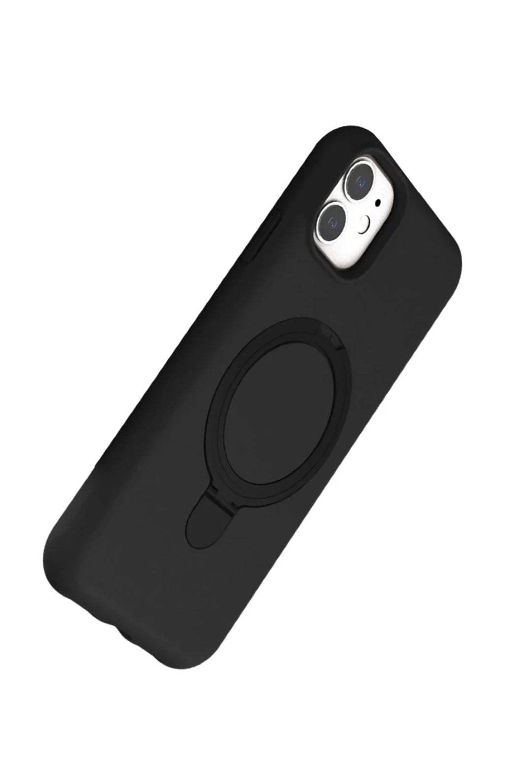 Apple iPhone 11 Uyumlu Regal Magsafe Standlı Kapak - Siyah