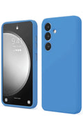 Samsung Galaxy S24 FE Uyumlu Kılıf First Silikon - Mavi