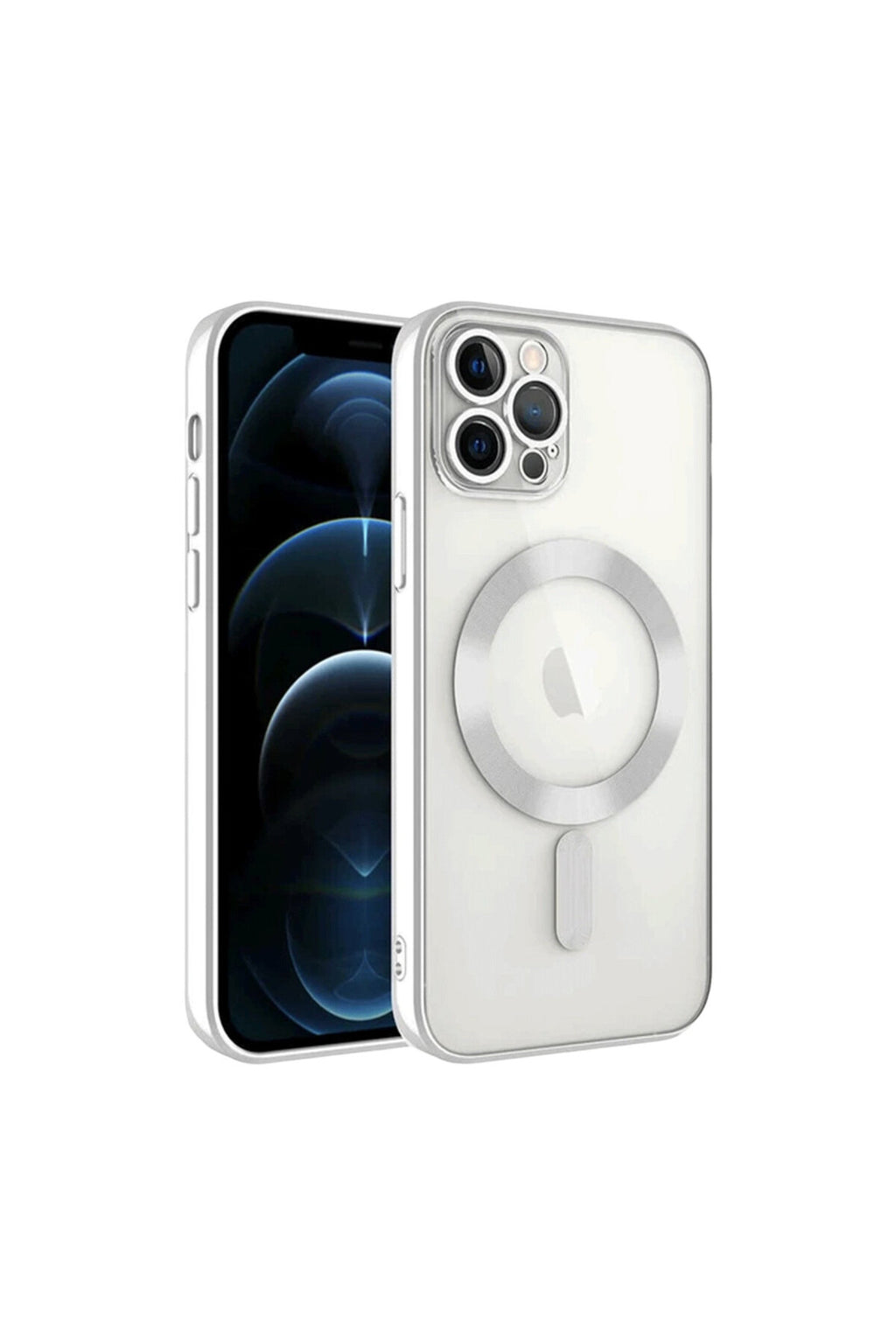 Apple iPhone 13 Pro Uyumlu Kılıf Kross Magneticsafe Kapak - Gümüş