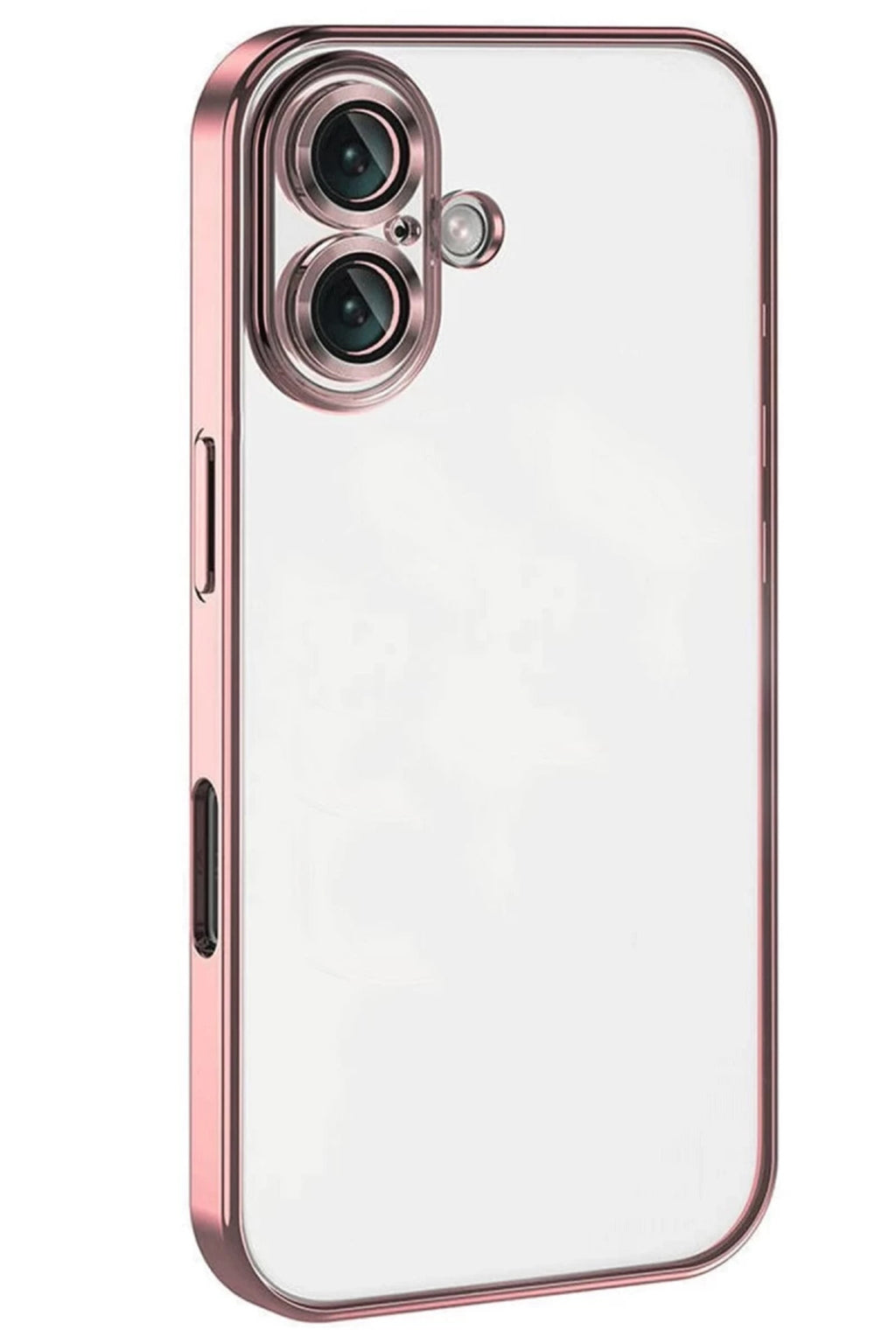Apple iPhone 16 Plus Uyumlu Kılıf Lensli Silikon - Pembe