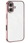 Apple iPhone 16 Plus Uyumlu Kılıf Lensli Silikon - Pembe