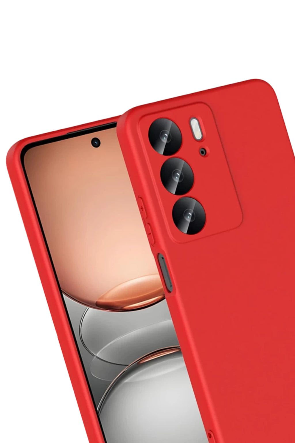 Realme C75 4G Uyumlu First Silikon - Kırmızı