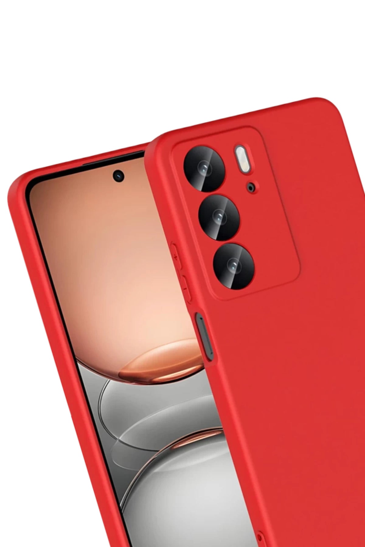 Realme C75 4G Uyumlu First Silikon - Kırmızı