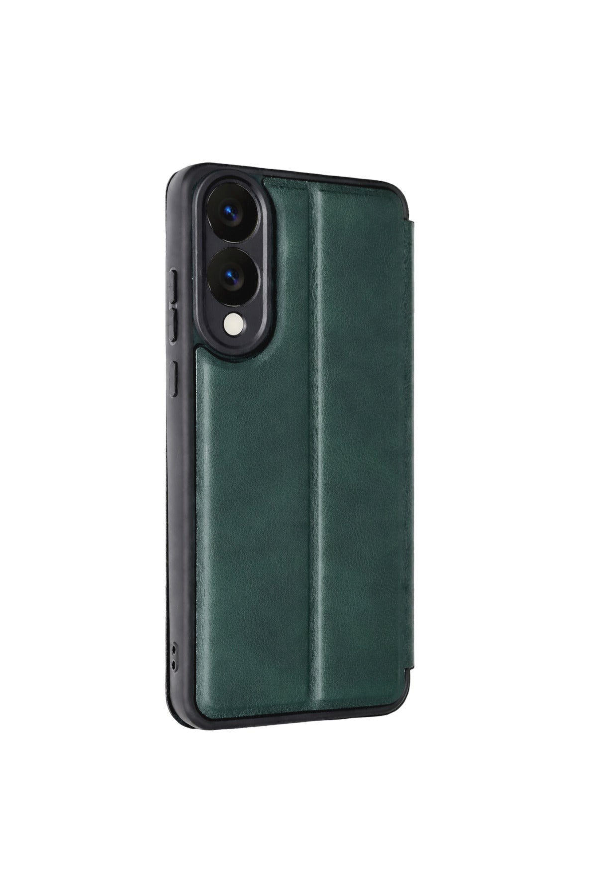 Samsung Galaxy S25 Uyumlu Edge Flip Cover - Koyu Yeşil