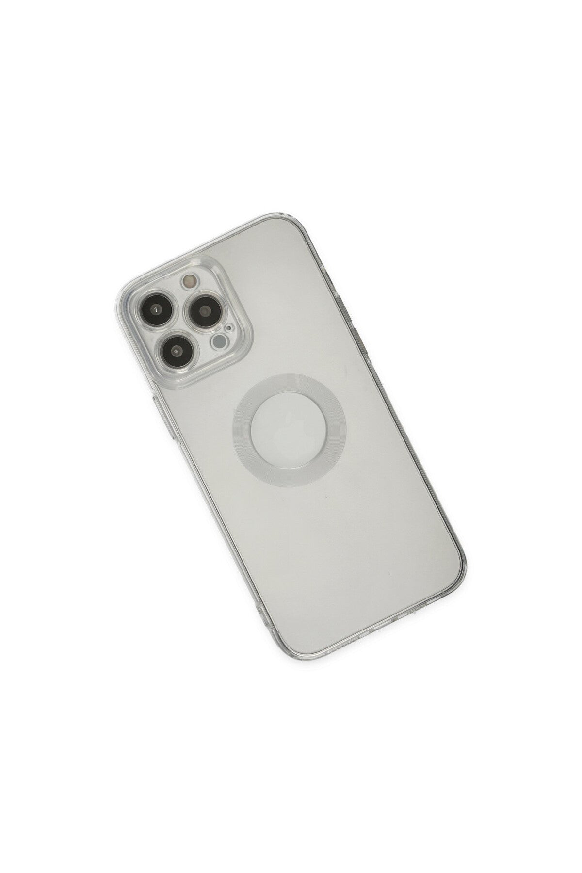 Apple iPhone 13 Pro Max Uyumlu Kılıf Santa Lens Silikon - Şeffaf